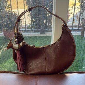 Portland Leather Rich Brown Hobo Bag